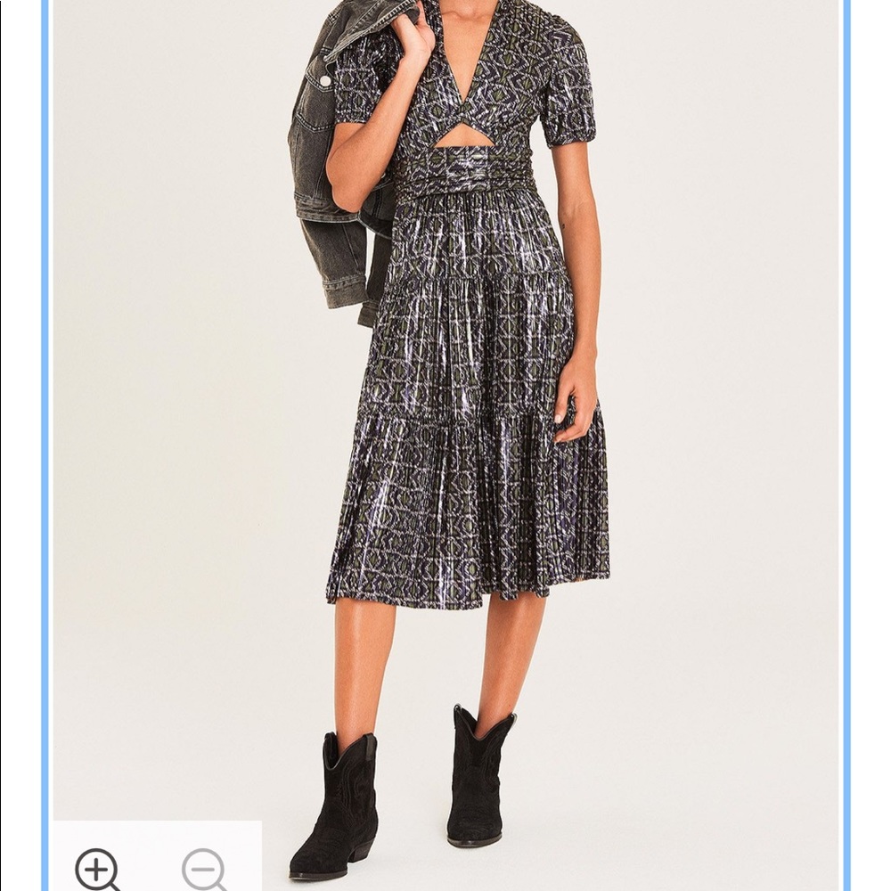 ba&sh Posy tiered midi dress NWT Sz L holiday 🍸